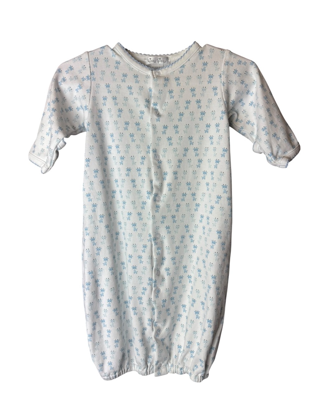 Kissy Kissy Blue Giraffe Convertible Sleep Gown SM